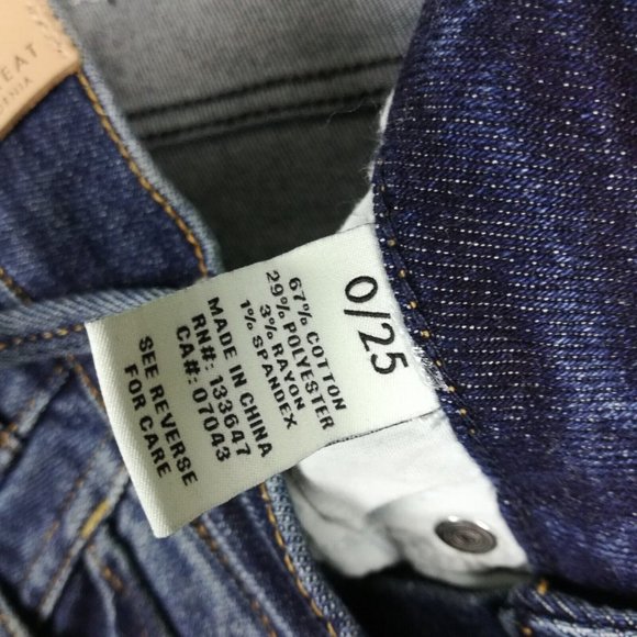 Serra Retreat Womens‎ Jeans Straight Leg Blue Denim Dark Wash High Rise 0 New - Picture 9 of 14